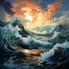 Grabaciones de naturaleza 4D、Oceano、Meditación Con Ruido Rosado - Profundidades Tranquilas Para La Meditación