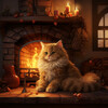 Naturaleza Rainforest Sounds Collective、Biblioteca de muestras ambientales、Mascotas relajarse - Ritmos Binaurales Diurnos Para Gatos
