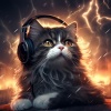 Catching Sleep、SKYYY、NC2 LABORATORIES - Feline Serenity in Thunder