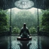 Escalofrío de jazz de piano、Lluvia para dormir profundamente、Musa de la meditación - Sinfonía Binaural De Lluvia
