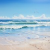 Calma ASMR White Soughs、Olas y arena、Estudiar el Fondo - Tonos Para Estudiar En El Ambiente Oceánico
