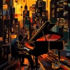Coffee Shop Jazz Piano Chilling、Piano Jazz Luxury、Classy Piano Jazz Background - Mirage Visions Jazz Piano