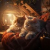 Cat Music Hour、Ultimate Fire Experience、Seimar - Feline Comfort in Fireside Warmth