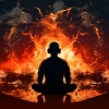 One Hour Meditation、Warm Crackle、Happy Music for Retail Stores - Fiery Harmony Meditation Serenity