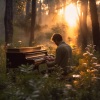 Estado de ánimo de piano、Bosque ambiental、Lista de reproducción de música relajante - Armonía Del Dosel Silvestre