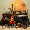 Salón de lujo Café Allstars、Fusión de jazz moderno、Sonidos curativos para un sueño profundo y relajación - Eco Melódico De Jazz Retro