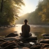La galería de cristal、Vishuda Cuencos Tibetanos、Relajación de la meditación del sueño - Desenrollándose Con El Flujo De La Cascada