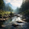 Dog Music Zone、Nature Waterfalls、Windtalker - Dogs' Peaceful Retreat by the Stream