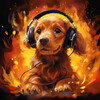 Dog Music Zone、The Binaural Mind、528Hz Open Heart Chakra - Canine Comfort by Firelight