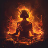 1 Hour Meditation、Noom Night Fire Sounds、Energy Orbiting - Serenity Amid Flames