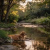 Música fácil de escuchar por la tarde、Paraíso de los sonidos de la naturaleza、Biblioteca de música para perros - La Pacífica Melodía Del Río De Los Perros
