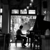 Cafetería Jazz Piano Escalofriante、Cafetería Jazz Radio、Sonidos Relajantes de la Naturaleza - Vista Amplia Del Jazz