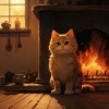Estudio de música para gatos、Terapia estereofónica、Flamespad Naturaleza Fuego Sonidos - Armonía Radiante Del Ronroneo