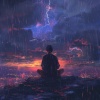 El laboratorio de sonido de meditación y zen de ruido blanco、Príncipe de la lluvia、Paisaje sonoro de la costa oeste - Sesión De Enfoque De Trueno Elemental
