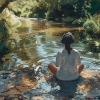 Serenity Music Relaxation、Natural Waters、Hushed《Serenity Stream Relaxing Flow》[MP3/LRC]