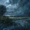 Atmósferas de spa、Tormenta de relámpagos truenos y lluvia、Ondas cerebrales sónicas - Melodía De Relajación De La Cascada Serena