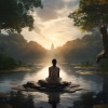 Musica Para Meditacion Profunda、Meditación de frecuencia de solfeo、Paisajes sonoros de agua《Sendero De Meditación En Aguas Tranquilas》[MP3/LRC]