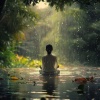 Meditación Relajante、Musica Ambiente de The Wood、Musica para atraer dinero《Ecos Serenos De La Meditación Bajo La Lluvia》[MP3/LRC]