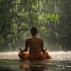 Meditación Dorada、Lluvias de verano、Chillout tibetano - Lluvia Concentrada En La Calma Meditativa