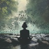 Meditation Music therapy、Garden of Sound、Alfachronic - Serene Creek Harmony