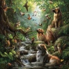 Sleepy Pets、Wet Forest、Binaural Beats Entertainment《Binaural Animal Calm》[MP3/LRC]