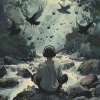 Meditation Music、Wet Feathered Friends、Timasion - Creek’s Meditative Binaural Sounds