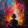 Mindfullness Meditation World / Spiritual Meditation Vibes、Brain Timbre、Erotic Music《Fire Embrace Calming Meditation》[MP3/LRC]