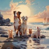 Musica Relajante para Perros Momentos、Feliz domingo por la mañana música、Cena Música Chillout - Paz De La Mascota En La Calma Oceánica