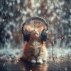 Sleep Cat、Natural Rain、Binaural Ambience - Calm Purring in Rain