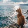 Academia de música de mascotas tranquilas、Olas centrales、Audio de elaboración - Mascotas En La Relajación Del Océano