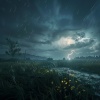 Música relajante para aliviar el estrés、Atmósferas de Lluvia、Guitarras Mágicas - Trueno Suave Y Relajante