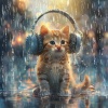 Sleepy Cat、Dropletecal、Binaural Shapers - Feline Rain Serenity