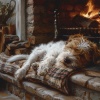 Musicoterapia para el cuidado de mascotas mascotas tranquilas、Sonido Del Bosque y Naturaleza、Las Tortuguitas - El Acogedor Rincón De Las Mascotas Junto Al Fuego