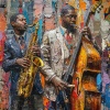 Salón de música del restaurante、Fusión de jazz moderno、Relájate con olas - Suave Balada De Jazz