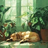MUSICOTERAPIA PARA PERROS、Colección de música relajante、Música del domingo por la noche - Cadencia Tranquila Canina