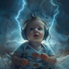 Twinkle Sky Baby Lullabies、White Noise Rain、Binaural Serenity Mind - Playful Thunder's Melody
