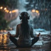 Meditative Music、The Wet、Melatonin Release - Rain Harmony Meditation
