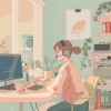 Cámara de enfoque、Trabajo feliz desde casa、Nafer - Sintoniza Los Ritmos Productivos