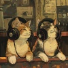 Instrumental Hip-Hop、Cat Balance、Calming Cat Music - Cats Lofi Quiet Harmonies