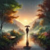 Gentle Rain Sounds Factory、Ethnic Moods Academy、Sarab、Tiz Lillux、Absydius - Walking Enjoying the Scenery And Rain 1