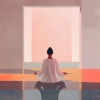 Meditación Dorada、Meditadores、Día de Meditación - Ecos De Emociones Iluminadas