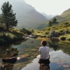 Música tranquila de yoga、Biblioteca XLE de sonidos de la naturaleza、Sonidos de la naturaleza de la isla - Flujo Del Yoga Junto Al Arroyo