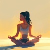 Relajación Yoga Conjunto、Resplandor relajante、Hanami Zen - Jardines De Gracia En Suaves Ráfagas
