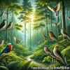 Sonidos De Aves、Sonidos del Bosque、Sonido Ambiente - Armonía Verde, Aves Cantoras en su Hábitat