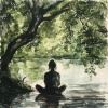 Meditación de flujo、Sonidos de lluvia para meditación、Grabaciones de la naturaleza - Melodía Silenciosa Del Camino