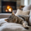 Gato tranquilo、Sonidos de chimenea、Orquesta de las Naturalezas - Melodías Tranquilas Junto Al Fuego De Los Gatos