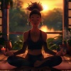 Nadar en el cielo、Meditación Con Ruido Rosado、Lista de reproducción de música de meditación - Acordes De Meditación Zen Lofi