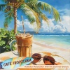 Café Tropicana - Palm Frond Reflections