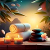 Sonidos de Bienestar、Musa del Spa、Música asiática de spa - Ecos De Tacto Suave En Lofi