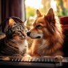 Solfeggio Frequencies Tones、Charming Music for Pets、Background Music for Home Alone Pets - Purring Bliss Beats